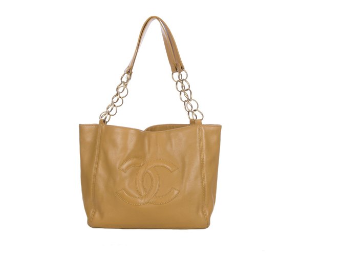 Chanel Handbags Light brown Lambskin  ref.166140