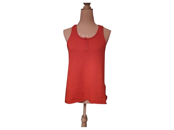 Berenice Racerback Tank Top Pullover Koralle Kaschmir Wolle