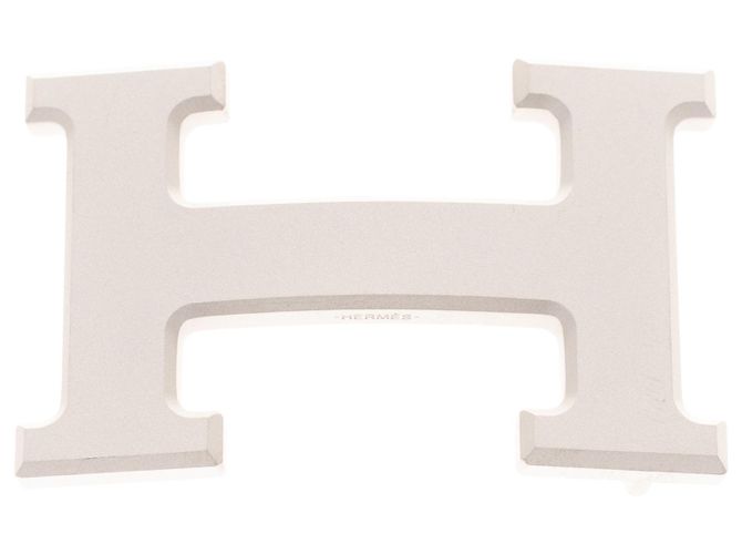 Hermès Gürtelschnalle 5382 in matt silber