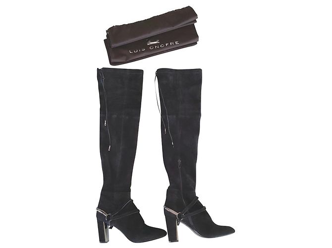 Autre Marque Cuissardes Luis Onofre en daim noir taille 38