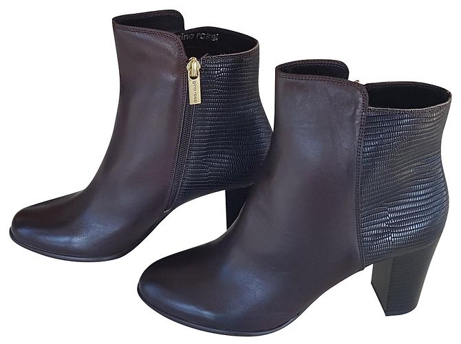 Botas Gino Rossi. Marrón oscuro