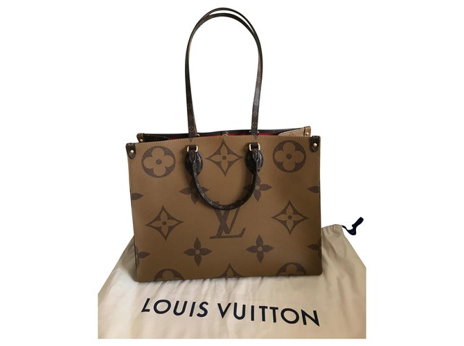 Louis Vuitton Onthego Brown Leather  ref.166417