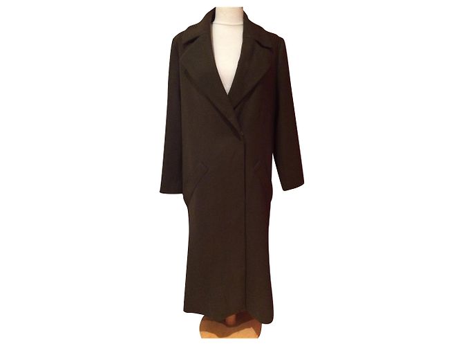 Vanessa Bruno Khaki Wool Coat Size 36