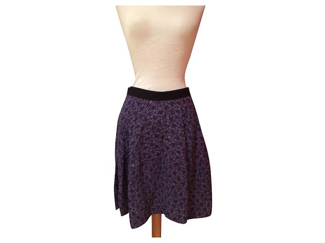 Gerard Darel Viscose Skirt Multi Color Size 38 Multiple colors