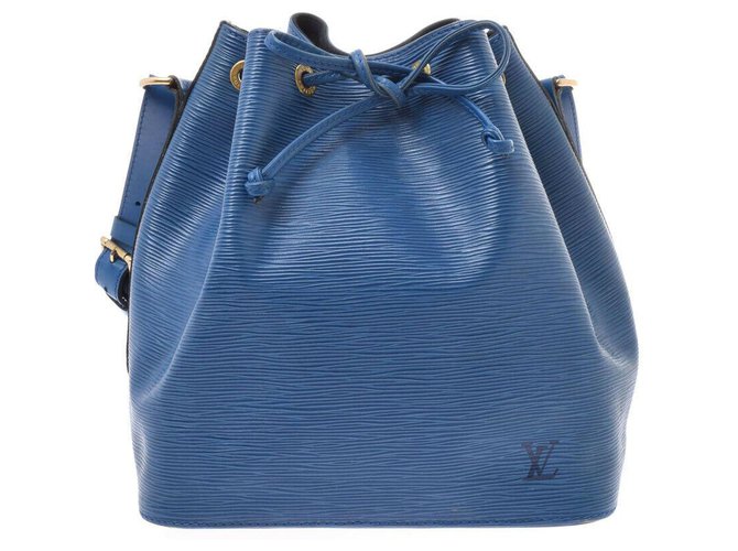 Louis Vuitton Epi Petit Noe Blue Leather  ref.166559
