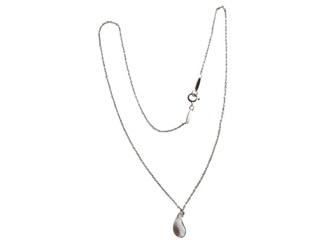 Tiffany & Co Rock crystal teardrop Silvery Silver  ref.166613