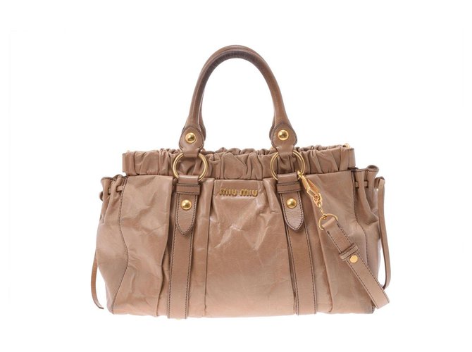 Miu Miu Leather Hand Bag  ref.166965
