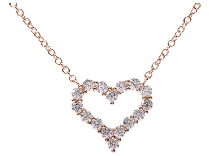 Autre Marque TIFFANY & CO. Heart Pendant Extra Mini Pink Pink gold  ref.166979