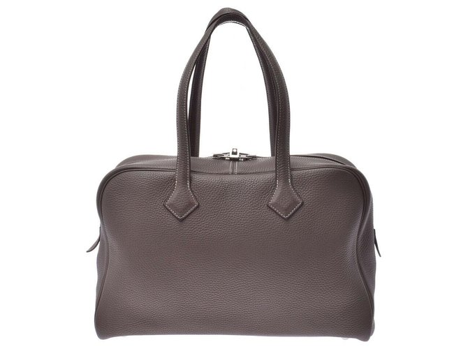 Hermès Vintage Shoulder Bag Brown Leather  ref.167008