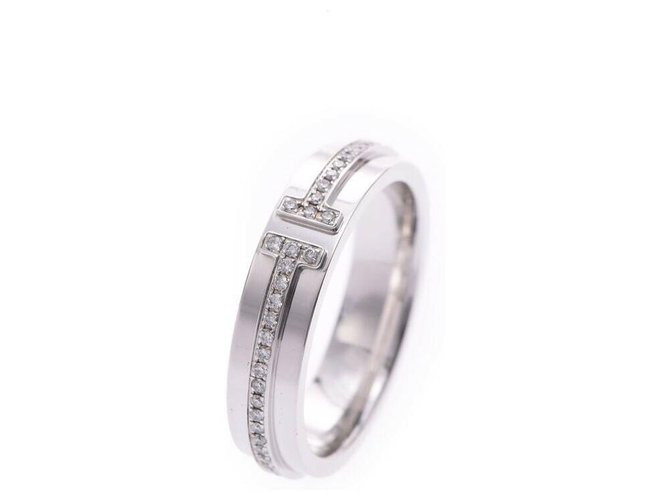 TIFFANY & CO. T-TWO ring White White gold  ref.167188