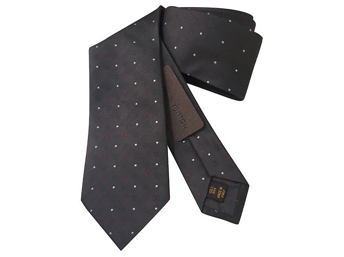 Louis Vuitton Silk Tie Dark Grey