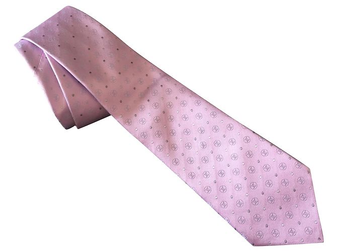 Louis Vuitton Vuitton tie Rosa Seta