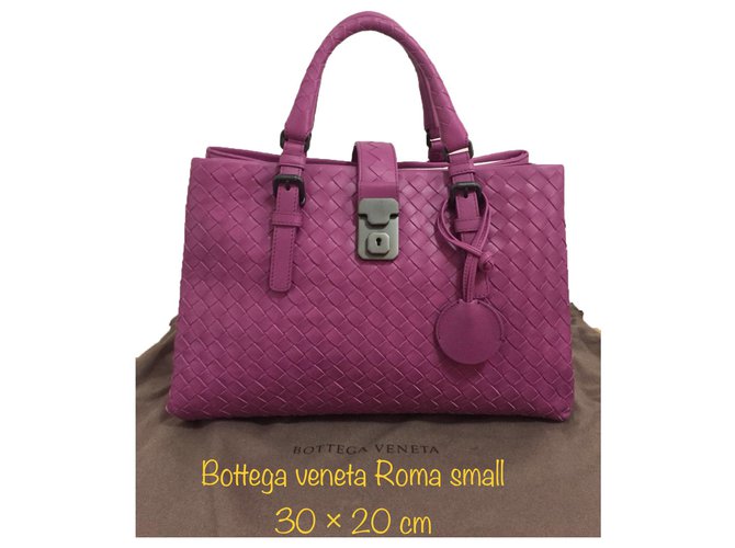 Bottega Veneta BOsizeTEGA VENETA SMALL ROMA BRAND NEW Pink Leather  ref.167261