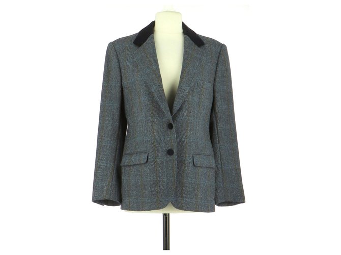 Burberry Vest / Blazer Navy blue Wool  ref.167286