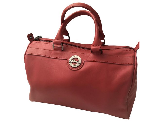Longchamp At the Sultan Red Leather  ref.167324