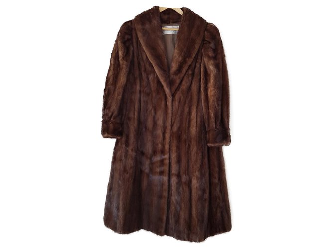 Mink coat Sprung Frères. Brown Fur  ref.167332