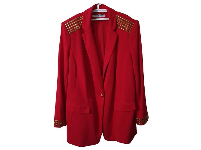 Autre Marque Blazer rojo Peter Nygard Roja