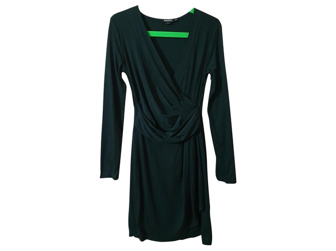 Dkny Dresses Green Elastane Lyocell  ref.167435