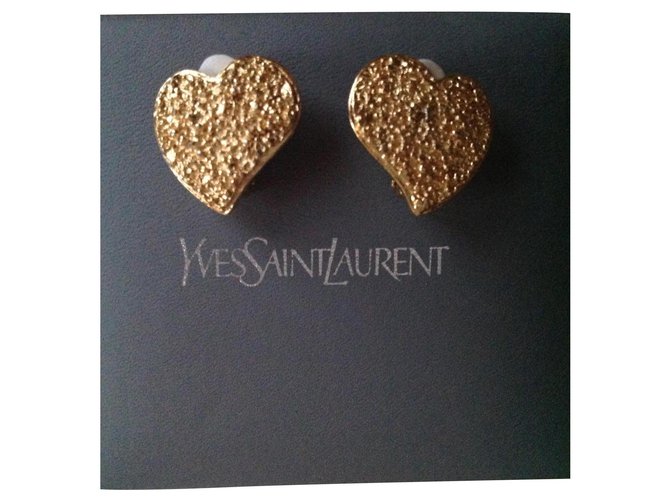 Yves Saint Laurent 1980S Dourado Metal  ref.167474