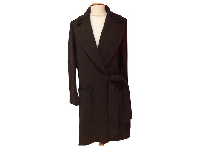Kami Coats, Outerwear Khaki Wool  ref.167563
