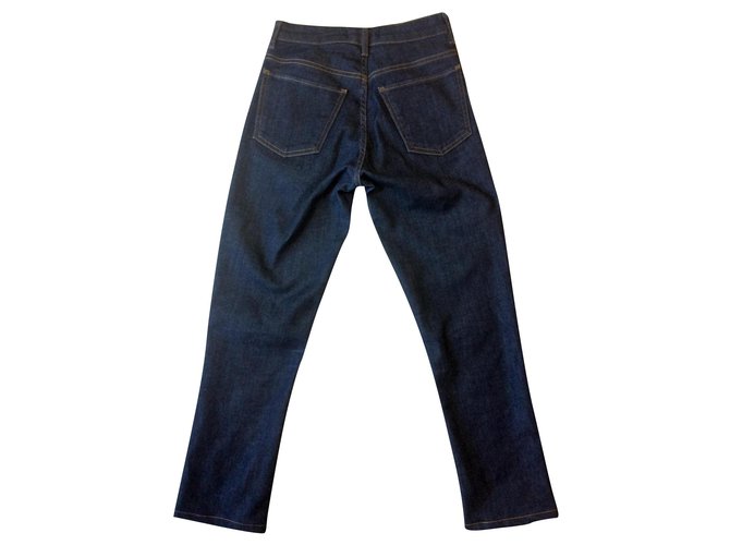 Acne Reforma de jeans em bruto Azul Algodão Poliéster Elastano  ref.167570