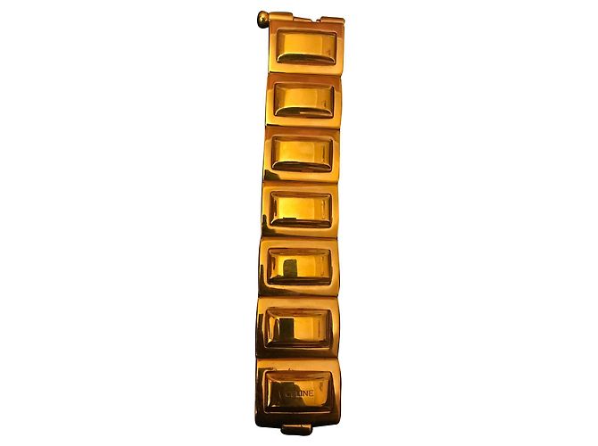 Pulsera Céline dorada chapada en oro Dorado