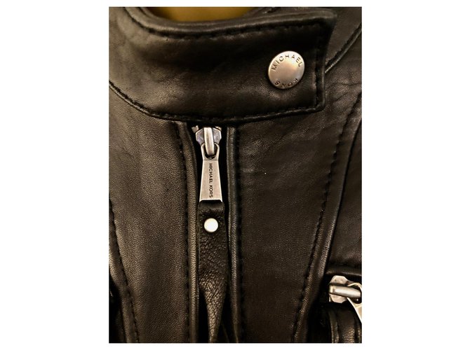 Michael Kors Jackets Black Leather  ref.167736