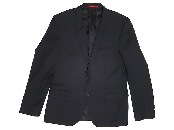 Hugo Boss Black Wool Blazer Jacket Size 54