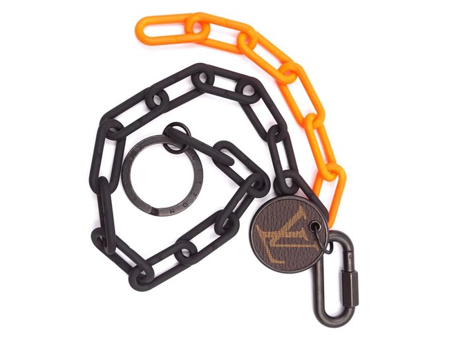 louis vuitton orange chain