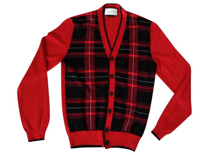 Gucci Vest Red Wool  ref.168325