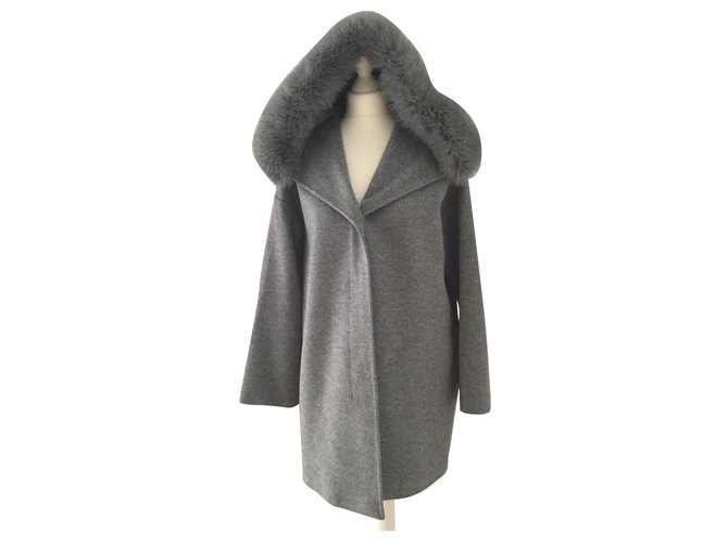 Max Mara Coats, Outerwear Grey Wool  ref.168375