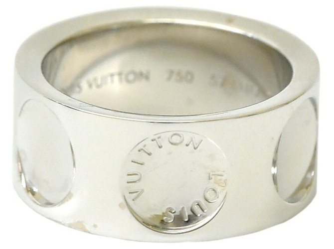 Louis Vuitton Petitburg Ring Band Blanco Oro blanco  ref.168379