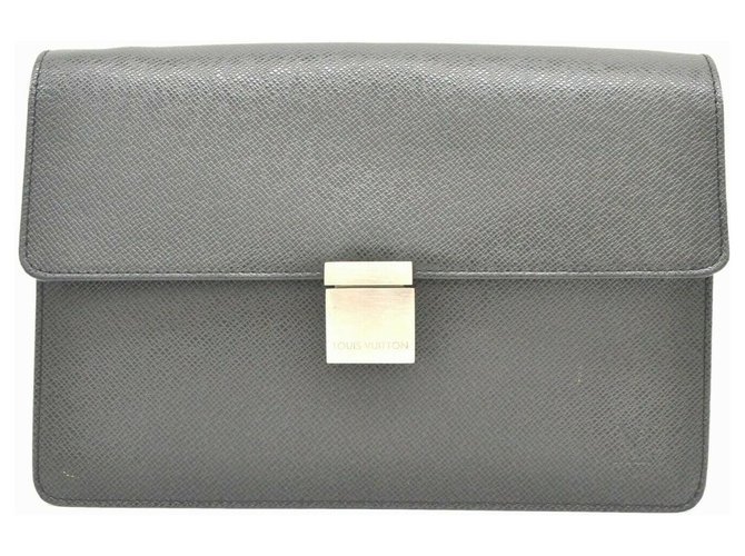 Louis Vuitton Vintage clutch bag Black Leather  ref.168388