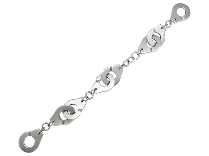 Dinh Van bracelet "Handcuffs R20" in silver.  ref.168419
