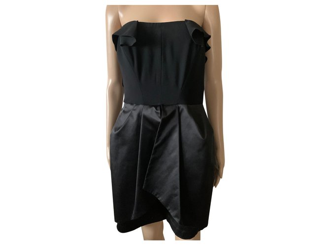 Autre Marque Dresses Black Polyester  ref.168444