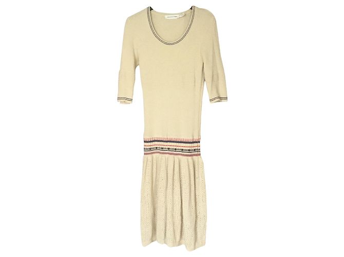 Isabel Marant Etoile Baumwollkleid Eggshell Aus weiß