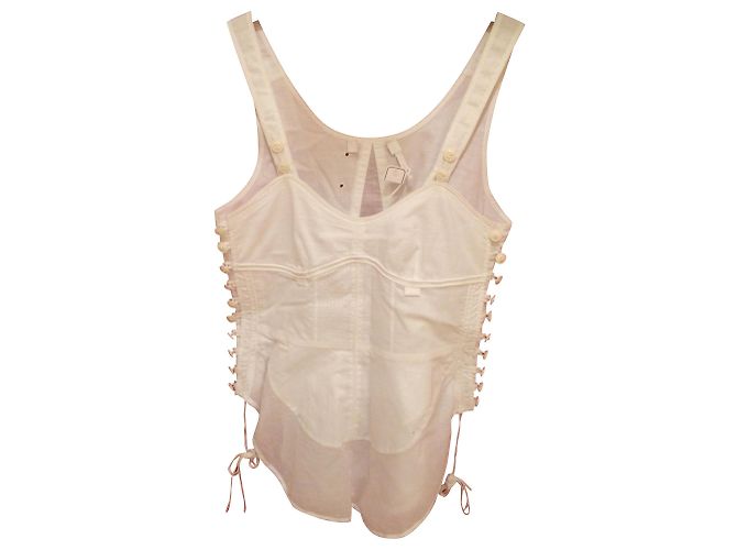 Top Chloé de algodón blanco talla 36