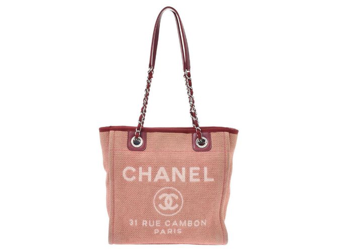 Chanel Deauville Pink Cloth  ref.168771