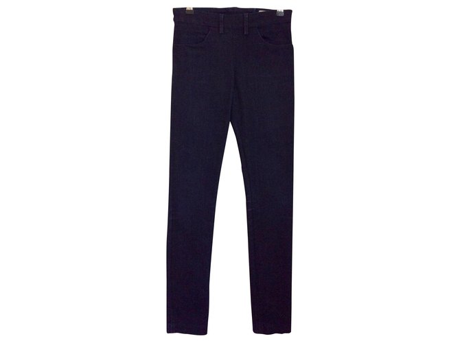 Acne Dark blue skinny jeans Cotton Elastane  ref.168850
