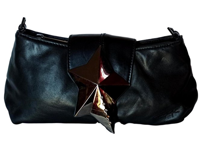 Thierry Mugler Handbags Black Leather  ref.168940