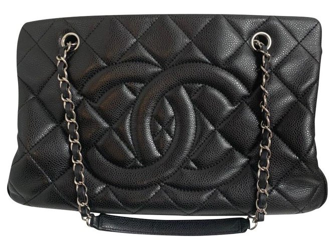 Chanel Black Leather  ref.168986