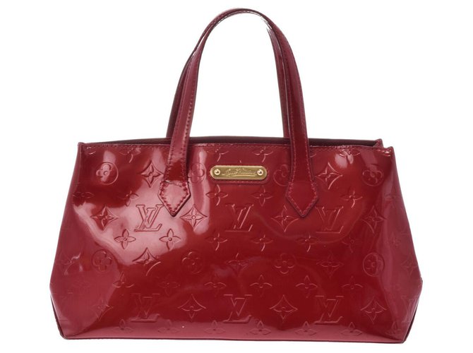 Borsa Louis Vuitton Vintage Rosso Pelle verniciata  ref.169161