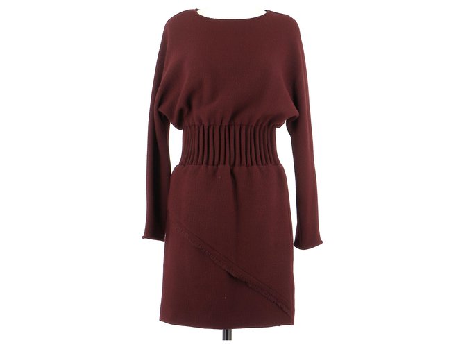 Maje Robe Polyester Bordeaux  ref.169164