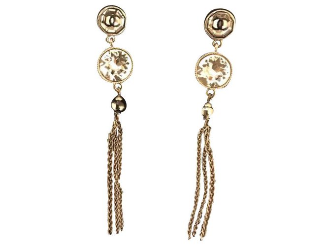 Chanel earrings Silvery ref.169191 - Joli Closet