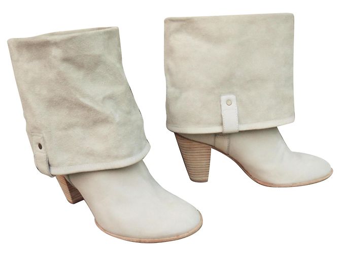bottines Marc by Marc Jacobs p 38,5, convertibles en botte Blanc cassé