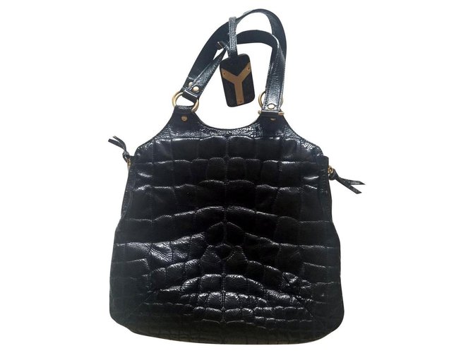 Yves Saint Laurent YSL handbag Black Leather  ref.169251