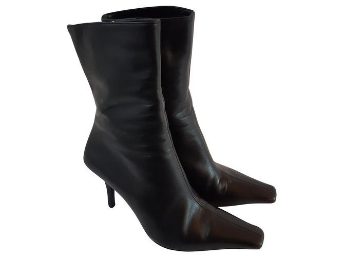 Gucci Ankle Boots Black Leather  ref.169293