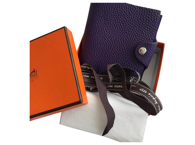 Hermès Notebook Ulysse PM Porpora Pelle  ref.169317