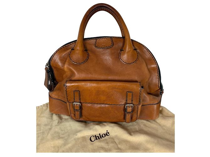 Chloé Edith bowling Marrone Pelle