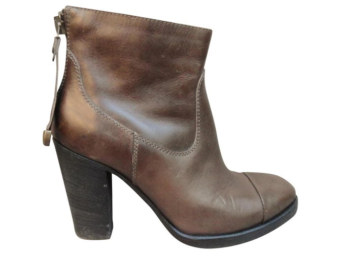 Autre Marque Buttero p boots 36 Dark brown Leather  ref.169341